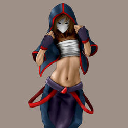 Masked assassin girl