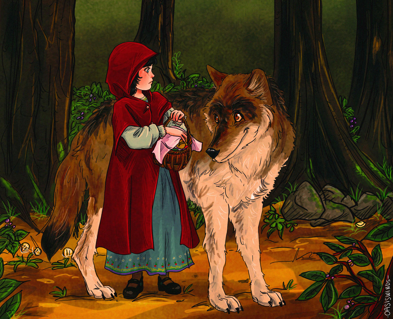 Little Red Riding Raccoon Little Red Riding Hood by oasiswinds on DeviantArt