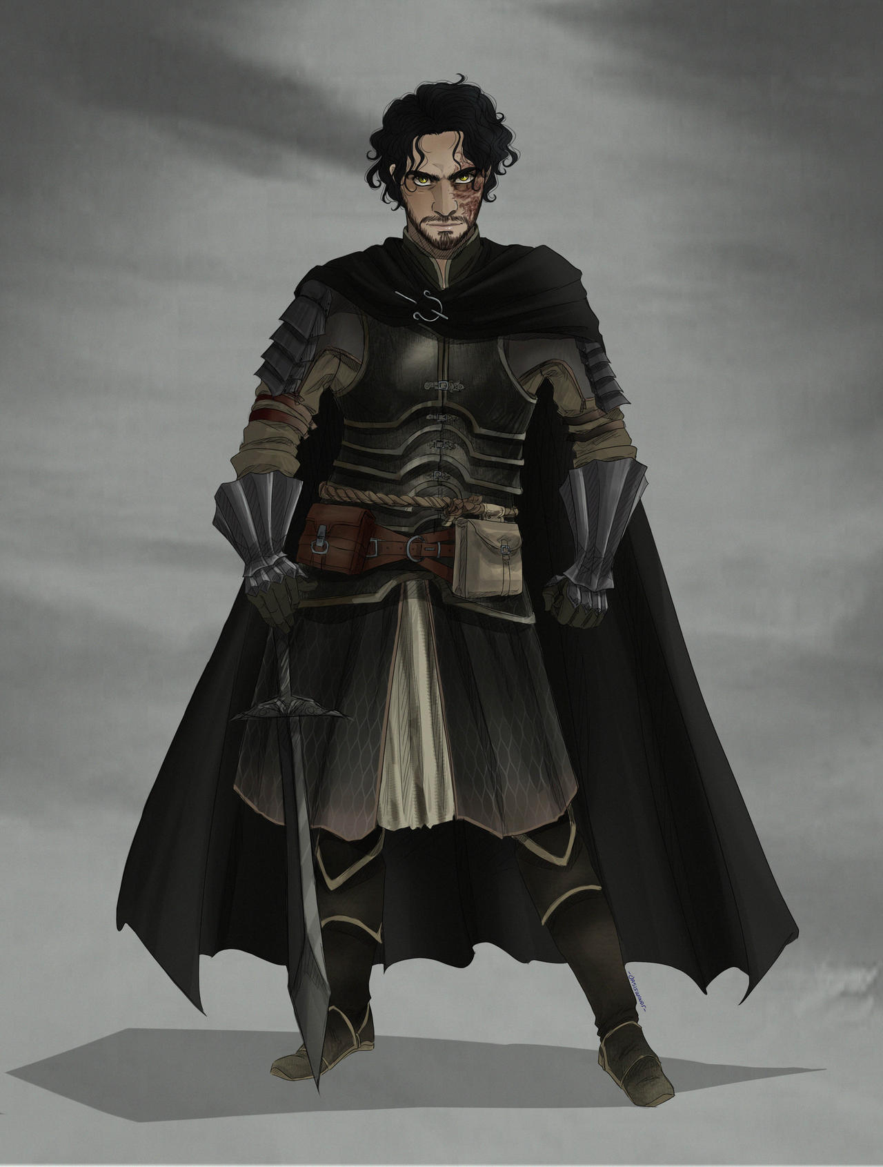 Kenneth Dnd Knight dnd character design commission by oasiswinds on DeviantArt