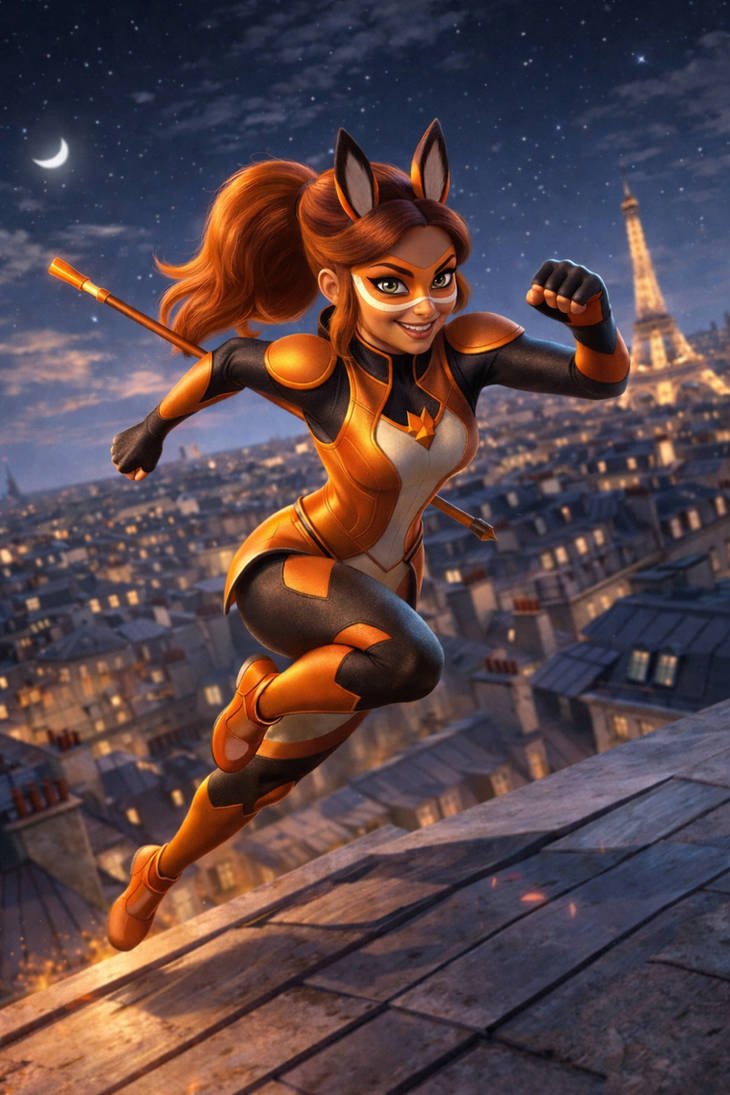 Rena Rounge Anime Rena Rouge in Action! by azanyo on DeviantArt