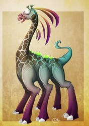 Alien Giraffe by NikiVandermosten