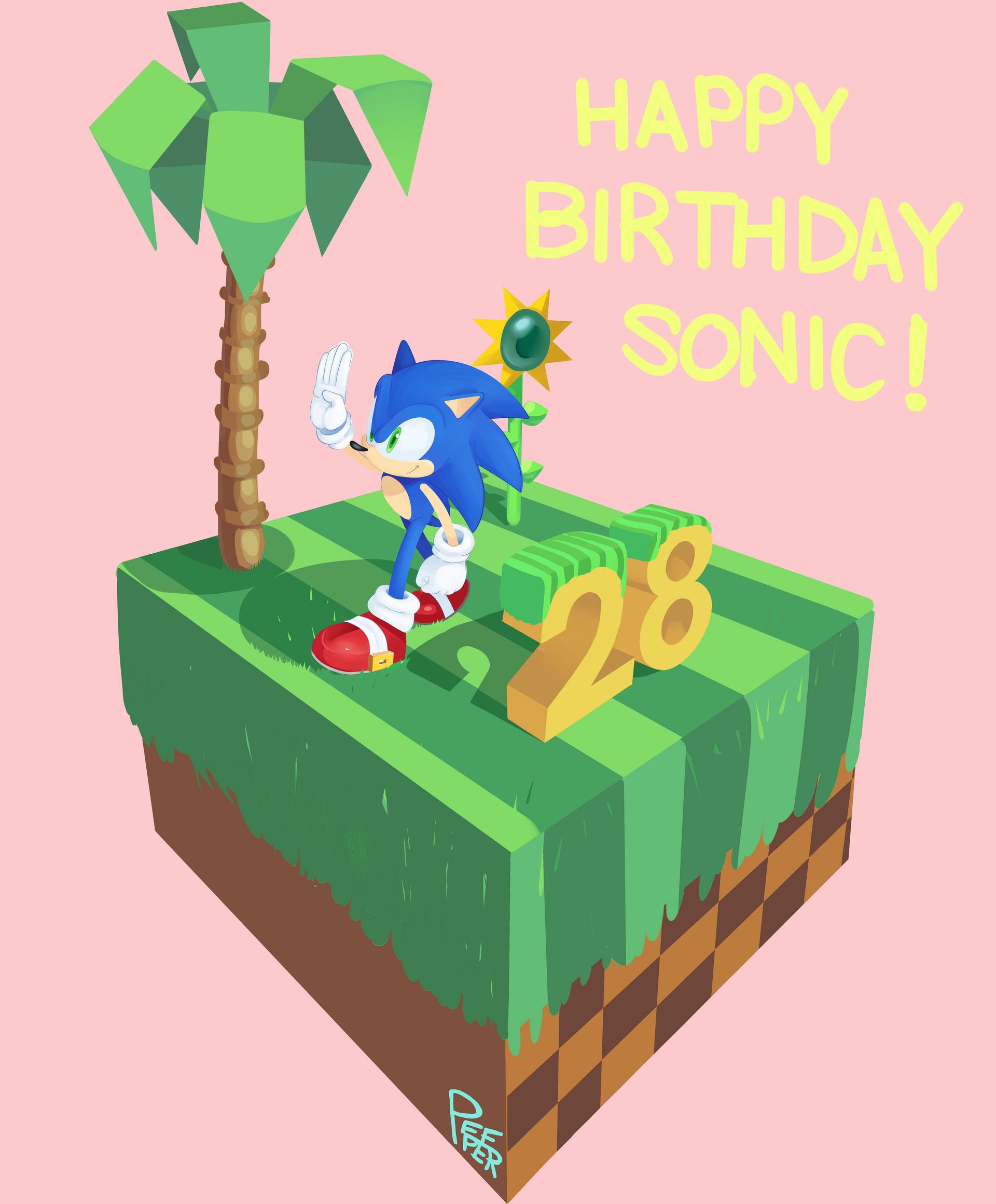 Sonic 28th by Pepe201 on DeviantArt