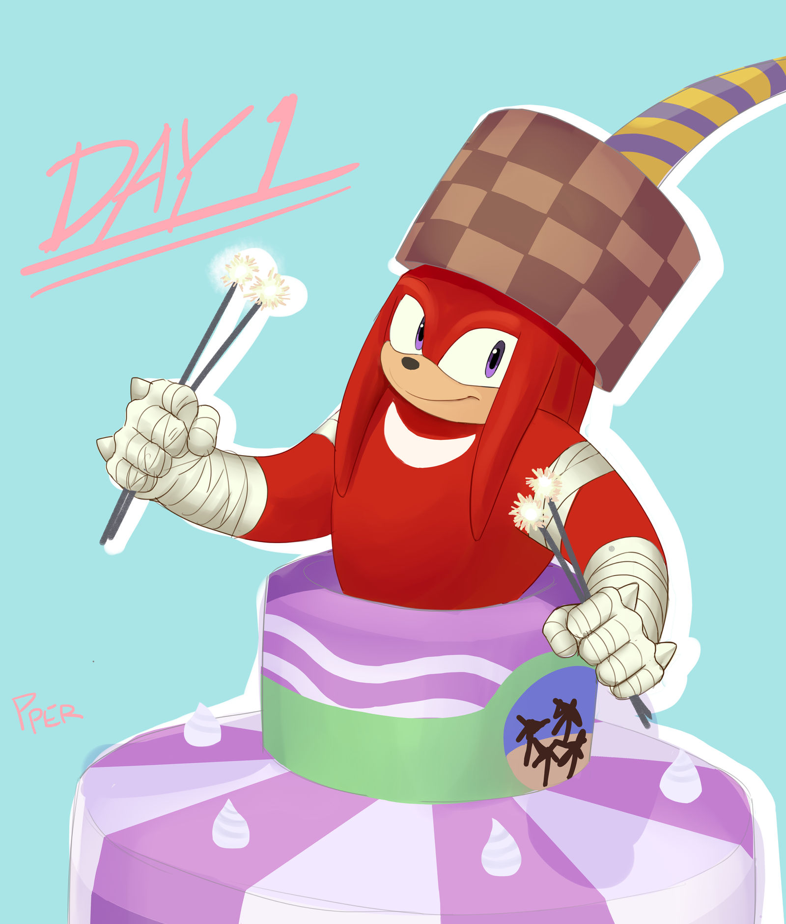 Knuckles Month 2019 Day 1 by Pepe201 on DeviantArt