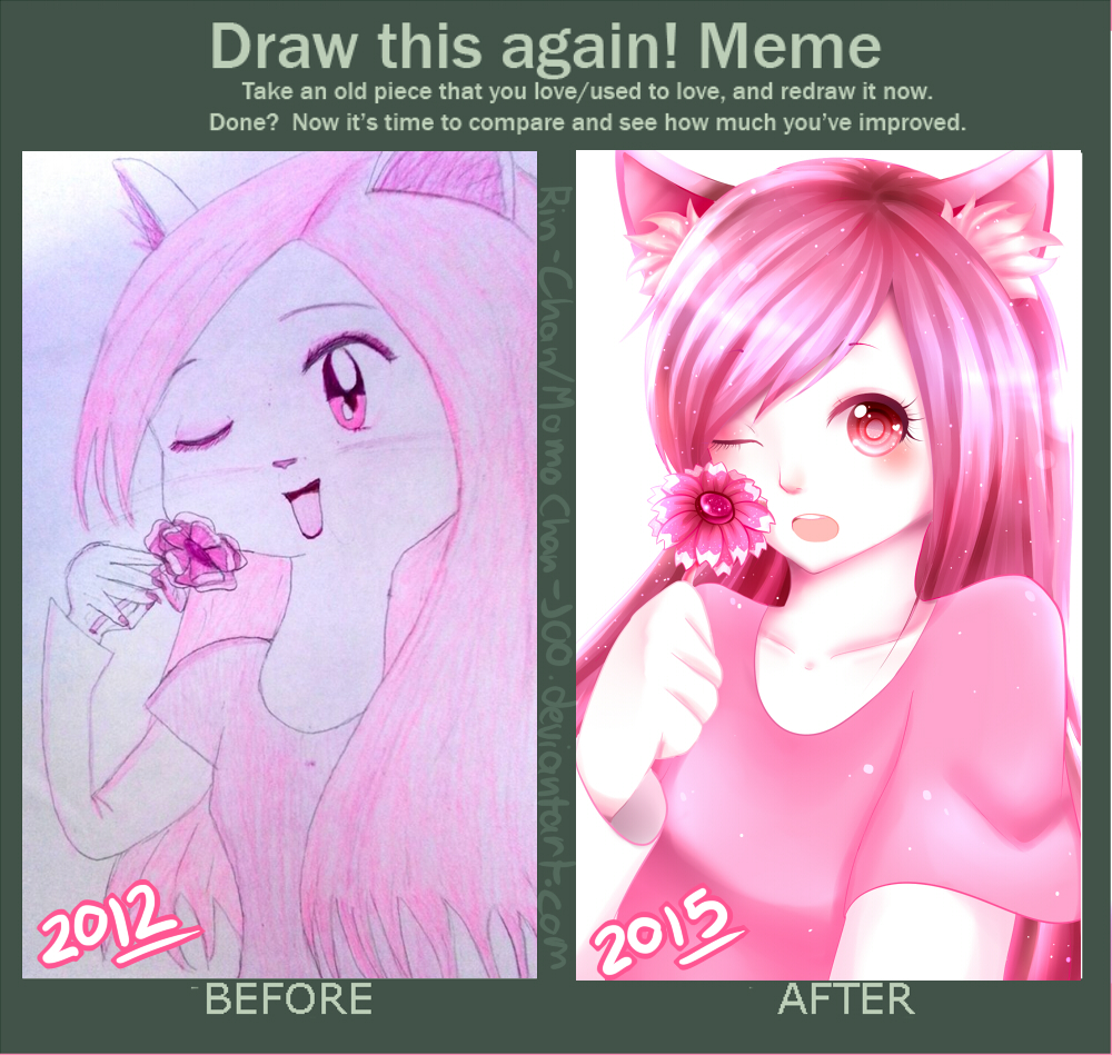 Draw This Again Meme: 80s Catgirl by Tomecko on DeviantArt