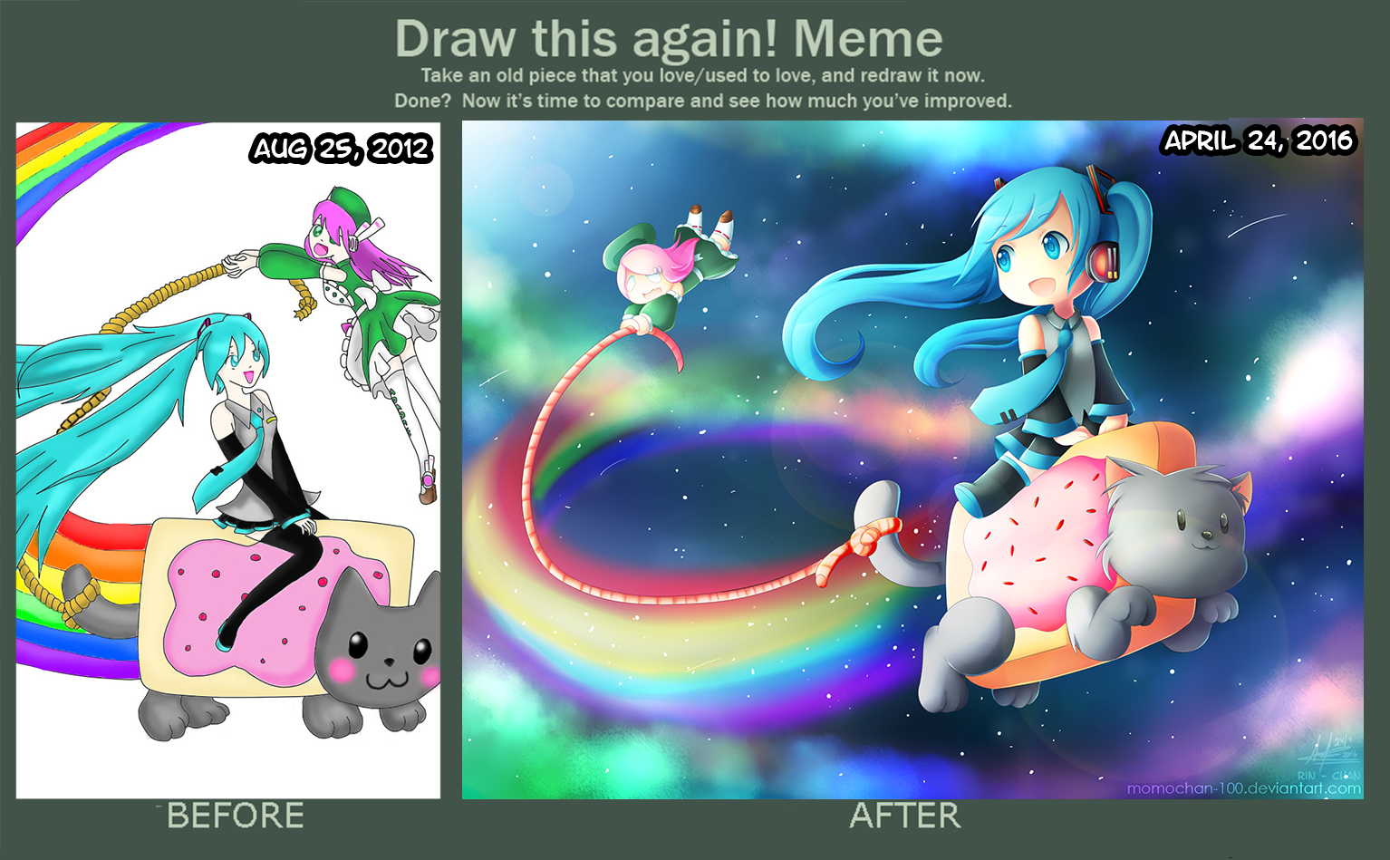 Draw This Again - Riding on Nyan Cat