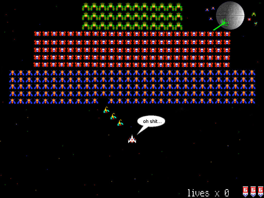 Galaga Final Stage By Crash260 On Deviantart
