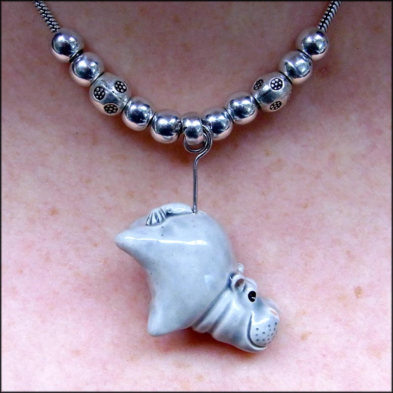 Hanging Hippo Pendant