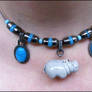 Blue Stones Hippo Necklace