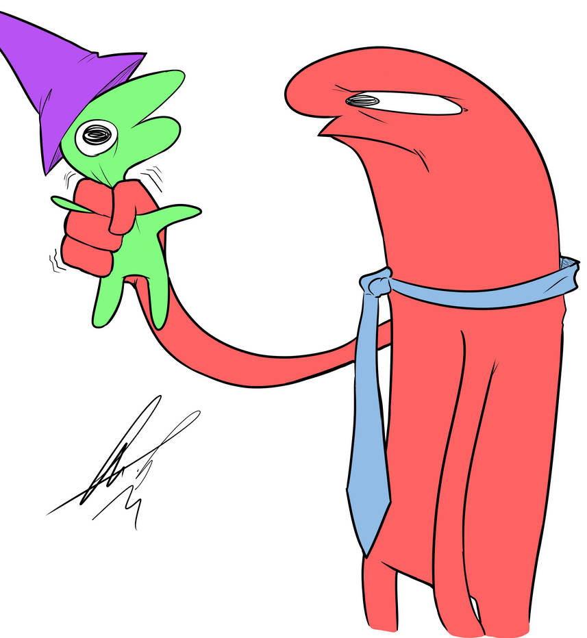 Alan holding Glep by LauK-po on DeviantArt