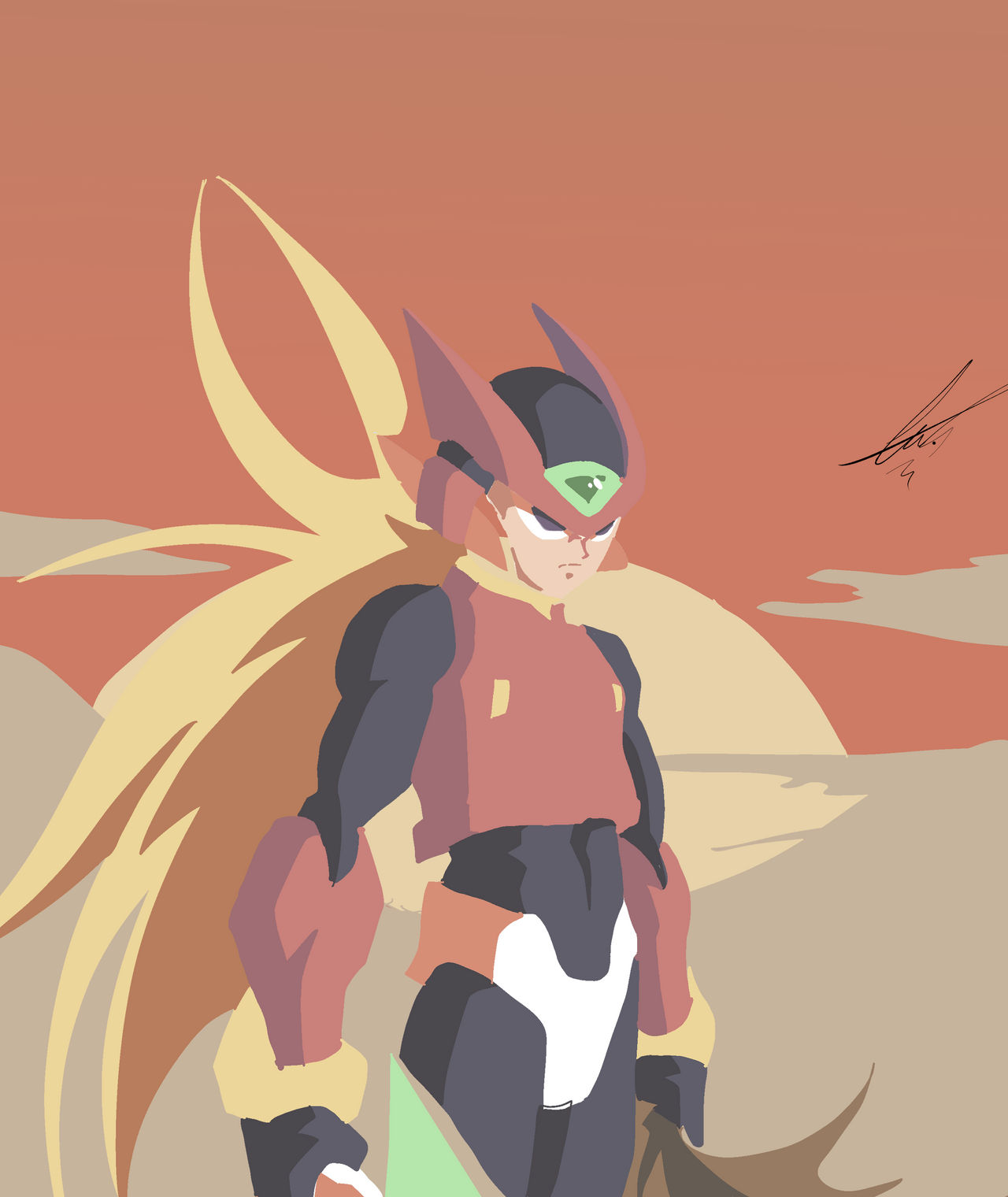 Megaman Zero 2 Departure By LauK po On DeviantArt megaman-zero-2-departure-by-lauk-po-on-deviantart