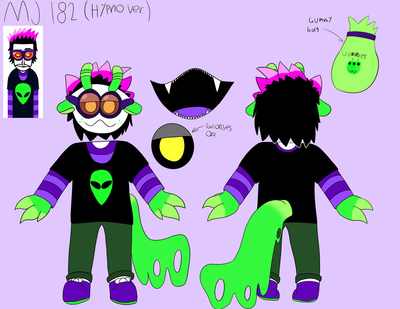 Goofy ref sheet for MJ in my main AU by Raptorkiss on DeviantArt