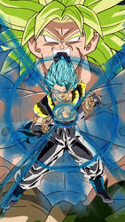 Gogeta,Broly blue