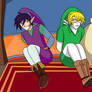 Link and Ravio in distress