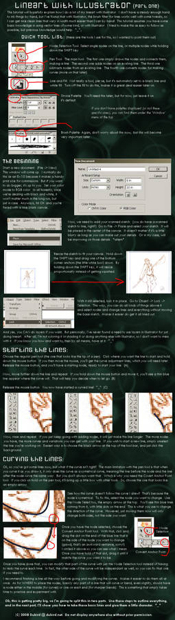 Illustrator Lineart Tut PT1