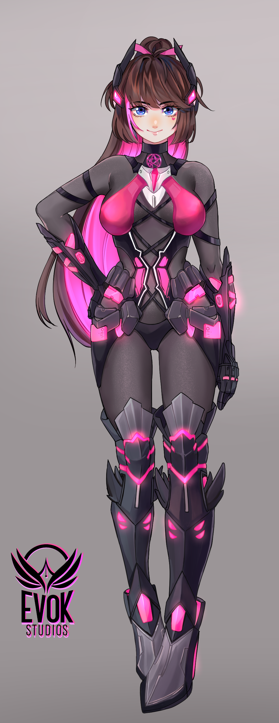 ArtStation - Cyberpunk Anime Girl Mascot Redesign_Assets