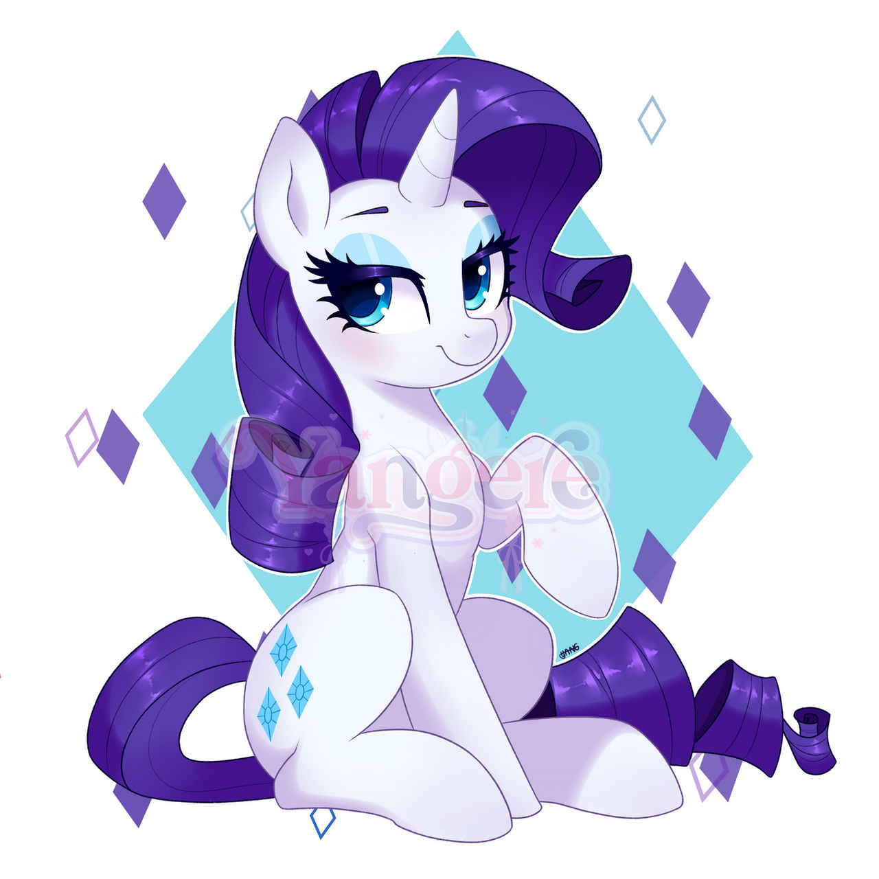 Snow Rarity Deviantart Rarity Fanart! by YangereMLP on DeviantArt