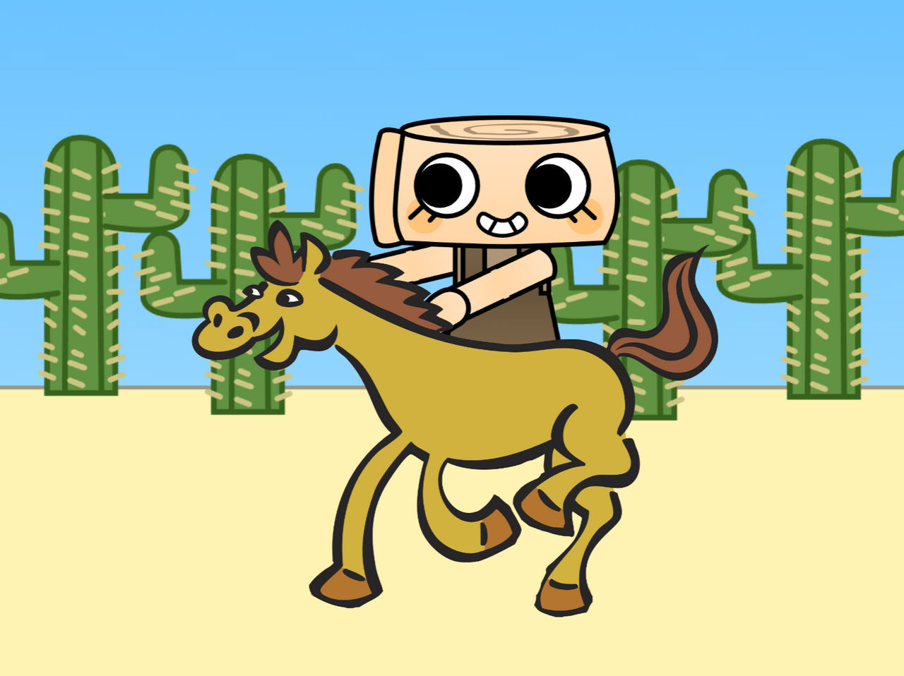 Shelly Riding the Horse while Camptown Race by MasterHLShowsX3 on ...