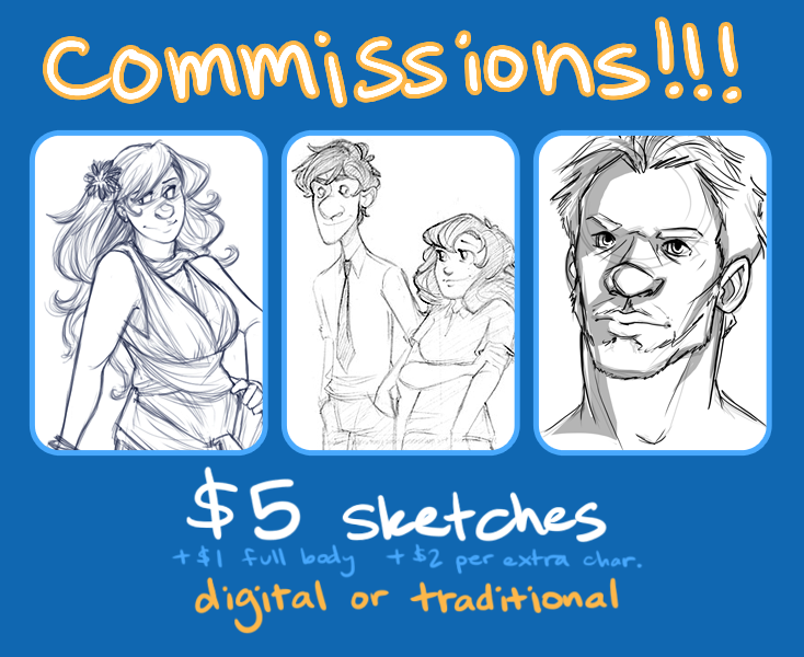 $5 sketch commissions!