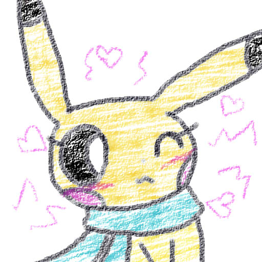 Crayon'ed Pikachi