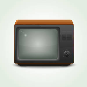 Realistic Retro TV set