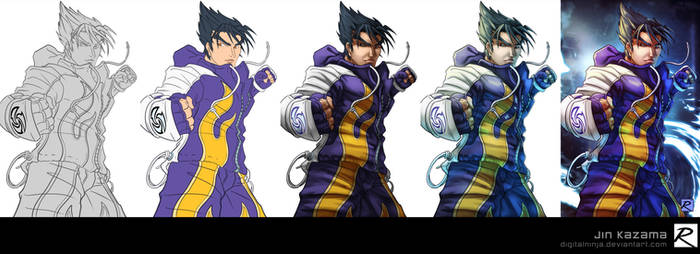Tutorial - Color Process - Jin by digitalninja