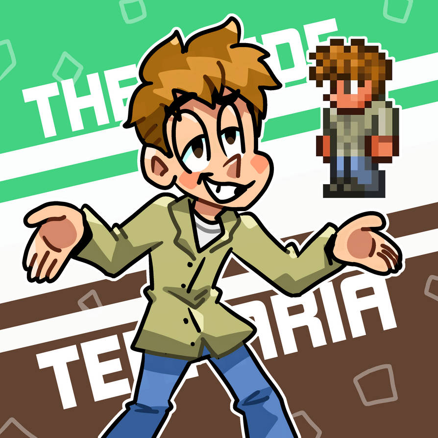 Terraria Guide Drawing The Guide Terraria by WirdHere on DeviantArt