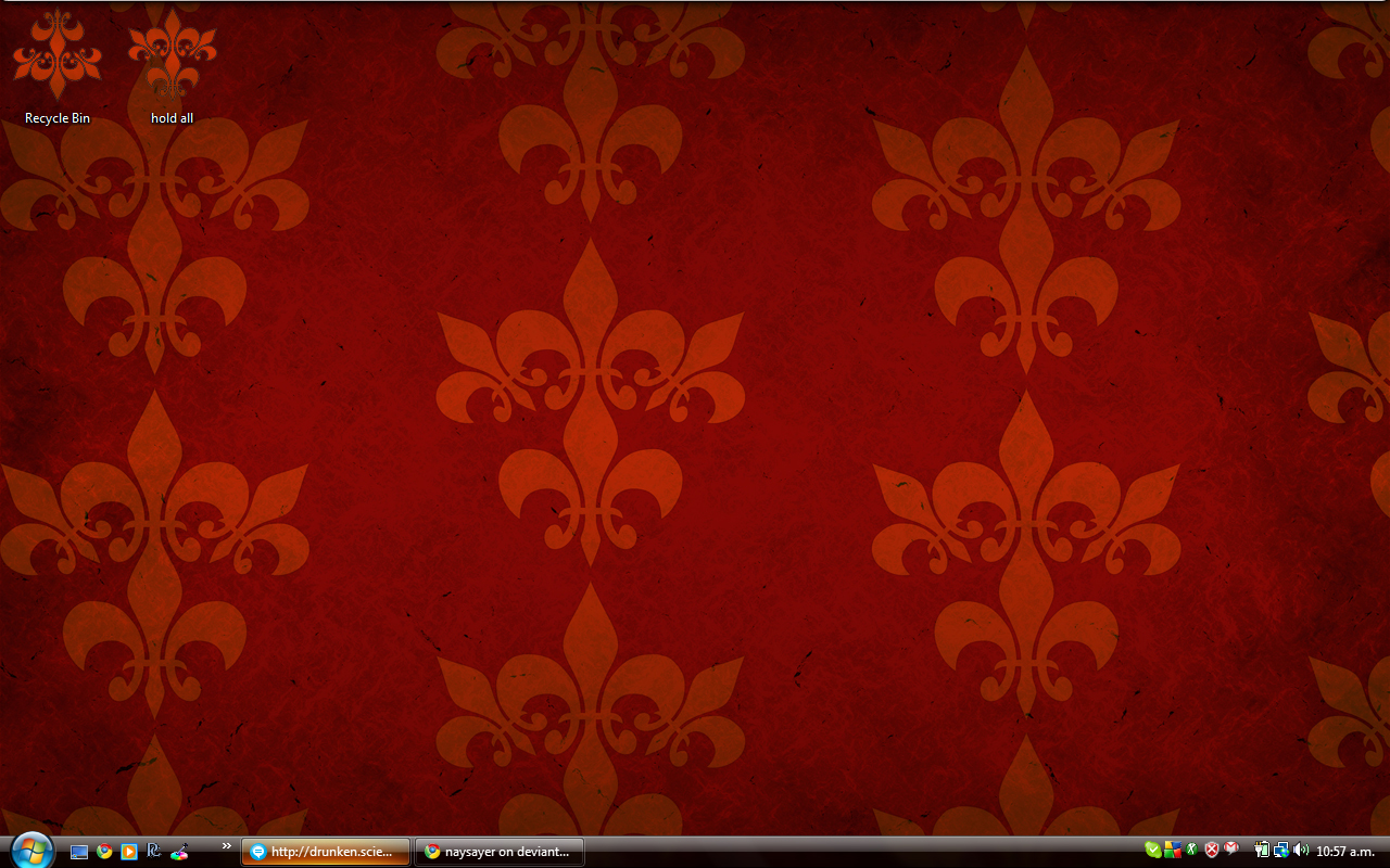 My upholstered desktop