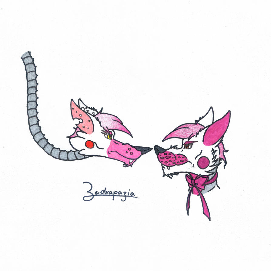 Mangle vs. Funtime Foxy (COMISSION for Zabuza)