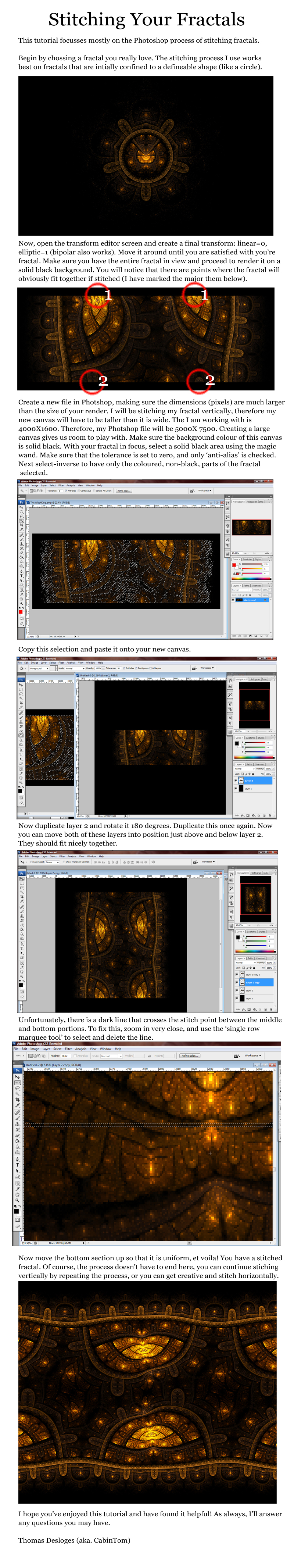 Fractal Stitching Tutorial