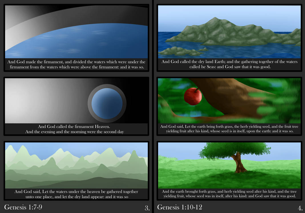 HBTCB: Genesis 1:7-12 by Th3Gl1TcH on DeviantArt