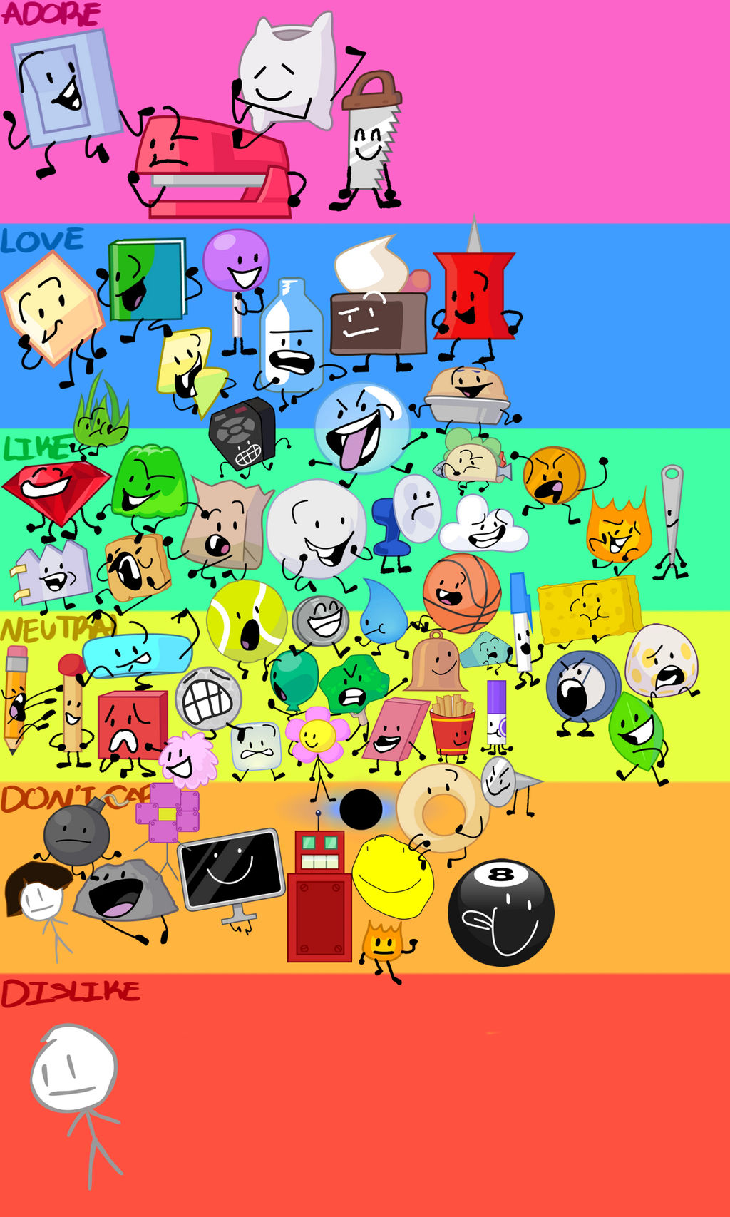 Bfb Characters Coloring Pages โ Bfdi Coloring Page