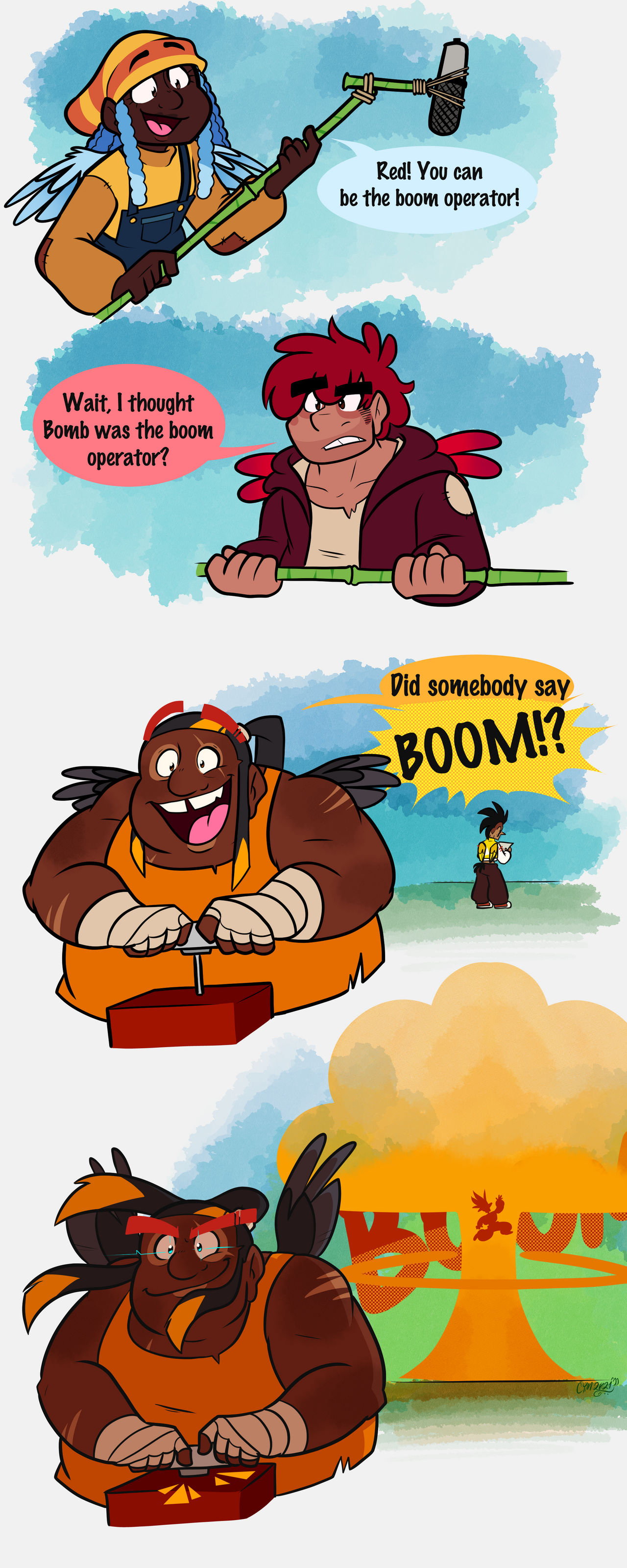 Boom Operator Drawing Boom Operator by PRNTR-INK on DeviantArt