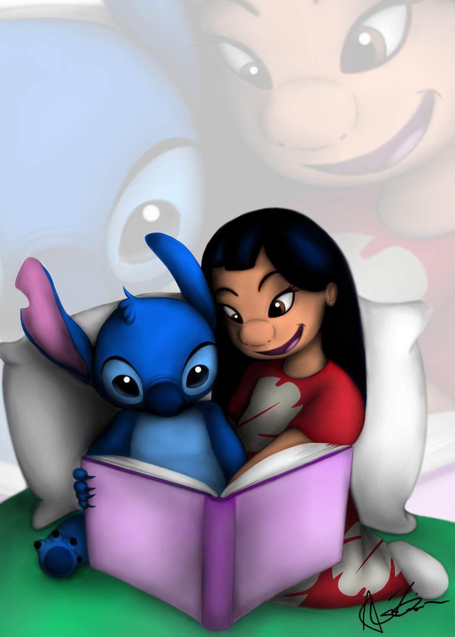Lilo Reading Lilo and Stitch Reading by RuSkadoo on DeviantArt