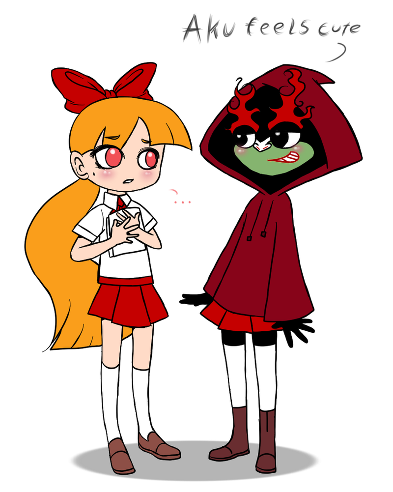 Blossom and Little Red Aku XD