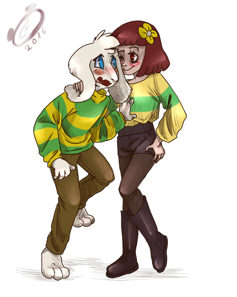 Chara and Asriel by TheFreakyPanda on DeviantArt