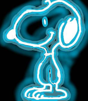 🛒 Snoopy cartoon Neon LED