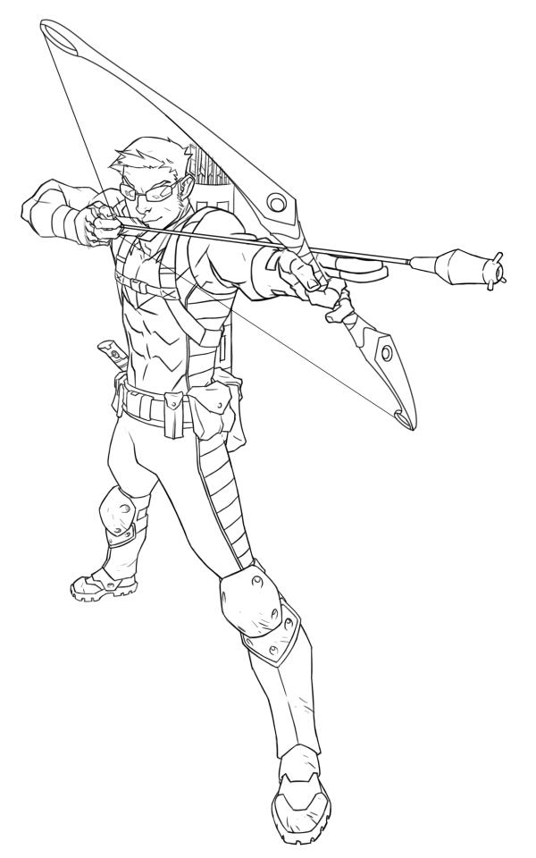 Hawkeye Lineart