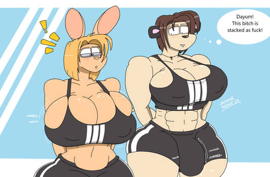 Cup difference/ Sport bra meme by drawsforever2 on DeviantArt