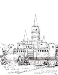 Hyrule Castle - lineart