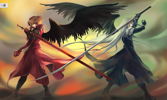 Commission : One Winged Angels