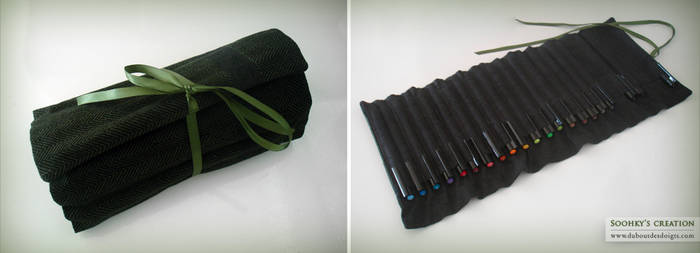 Roll Up Pencil Case