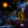 Nebula Menagerie Fractal Art Composition