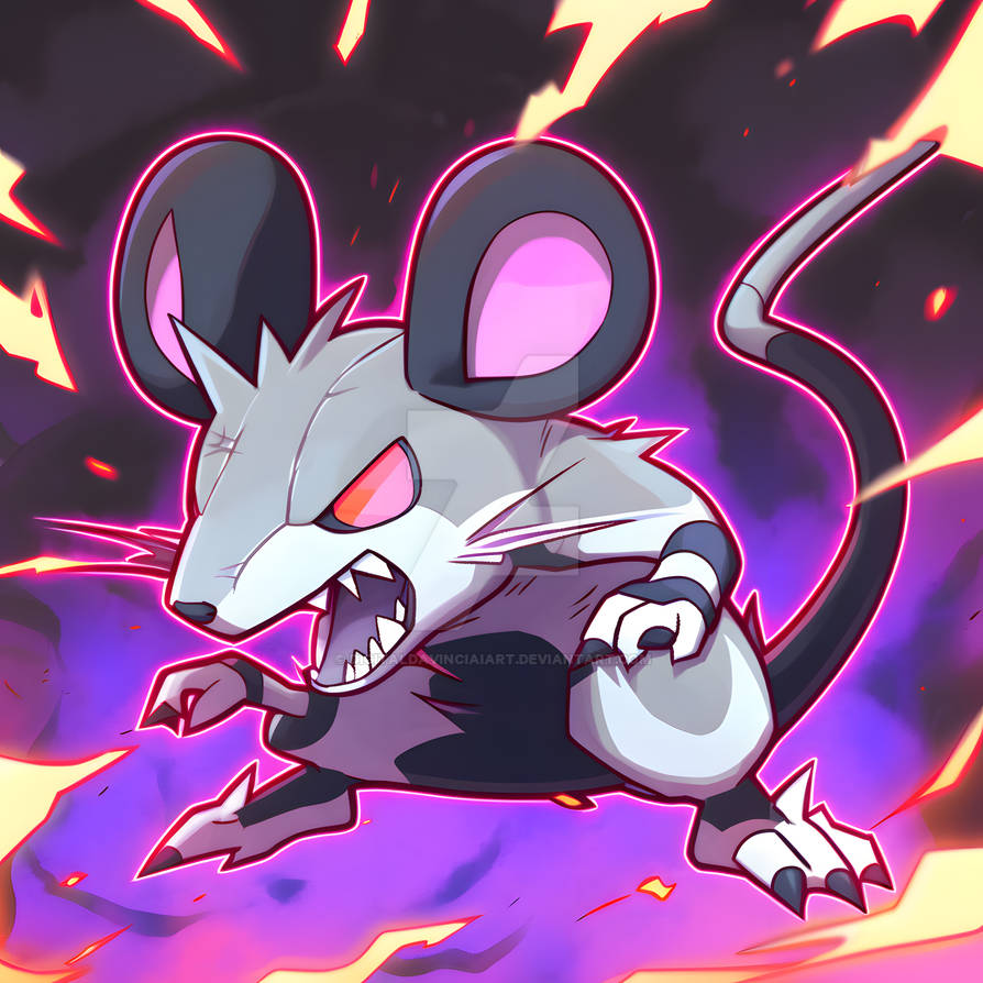 Poison/Steel type rat Pokemon by DigitalDaVinciAIArt on DeviantArt
