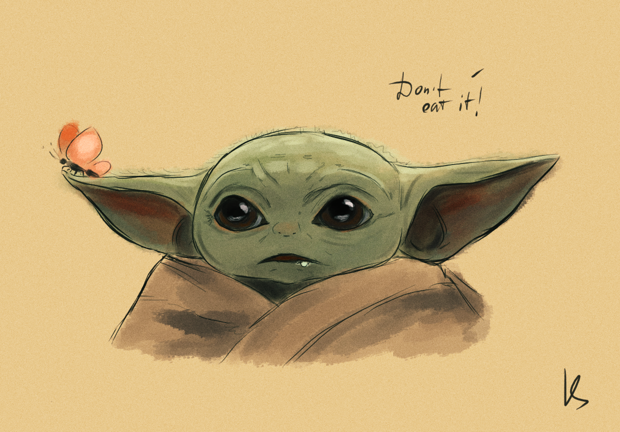 How To Draw Baby Yoda Cartoon How To Images Collection