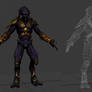 Protoss Lowpoly + wireframe