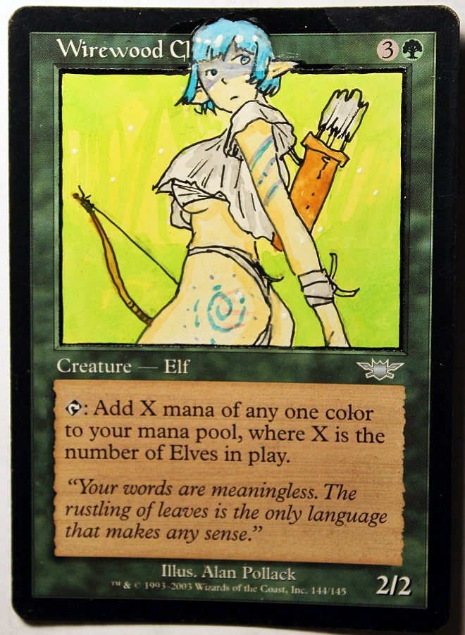 NM Legions MTG magic 1x Wirewood Channeler NM Legions MTG magic 1x Wirewood Channeler