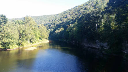Loyalsock River from the Famous Hillsgrove Bridge