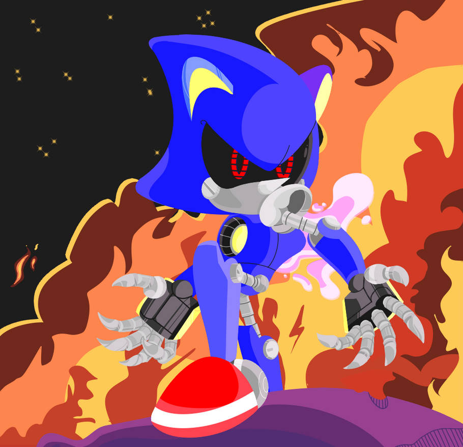 Sonic Core Panel Metal Sonic Panel Redraw by UpbeatUndead on DeviantArt