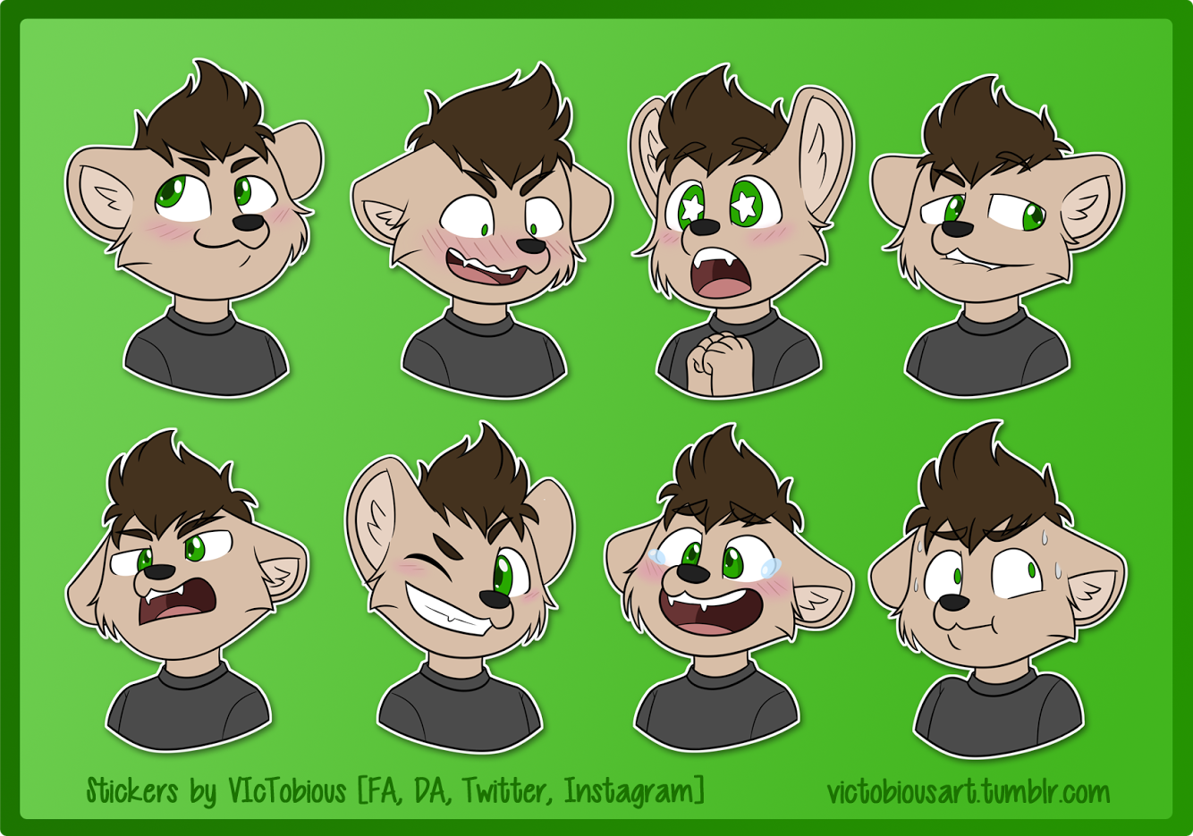 [commission] Telegram stickers: Lance