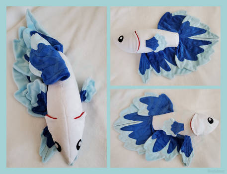 [comm] Delta Tail Betta Fish Plushie